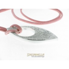 PIANEGONDA collana pendente argento diamantato e cordino referenza CA010555